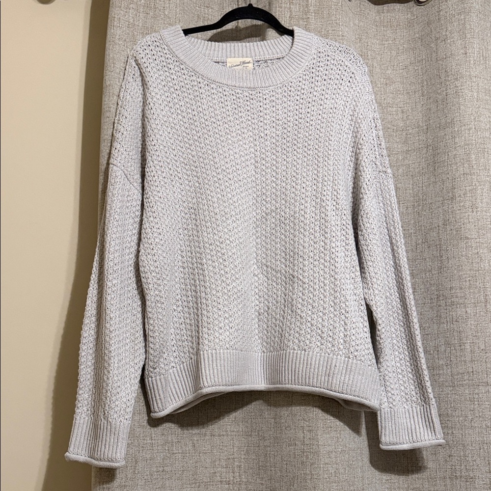 NWT Universal Thread Light Gray Crew Neck Sweater xxl